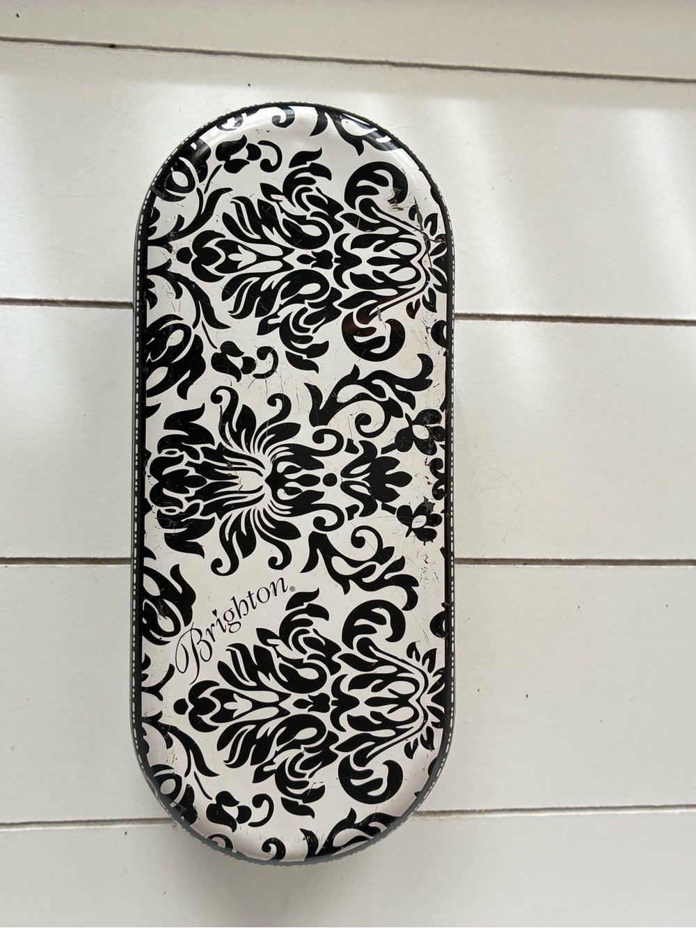Brighton Black and White Damask Eyewear Case